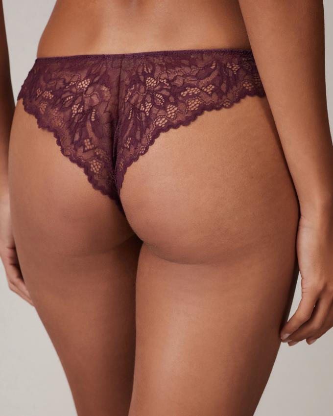 Sous Vêtement Ted Baker Floral And Lace Brief Violette Foncé Femme | MME-69933421